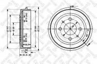 Тормозный барабан STELLOX 6025-2309-SX