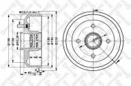 Тормозный барабан STELLOX 6025-2526-SX