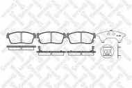 Комплект тормозных колодок STELLOX 735 002B-SX