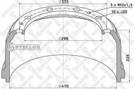 Тормозный барабан STELLOX 85-00015-SX
