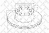 Тормозной диск STELLOX 85-00824-SX
