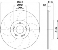 Тормозной диск HELLA PAGID 8DD 355 110-141