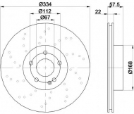 Тормозной диск HELLA PAGID 8DD 355 110-151