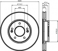 Тормозной диск HELLA PAGID 8DD 355 111-411