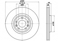 Тормозной диск HELLA PAGID 8DD 355 116-141