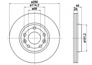 Тормозной диск HELLA PAGID 8DD 355 116-151