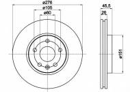 Тормозной диск HELLA PAGID 8DD 355 116-351