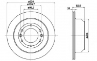 Тормозной диск HELLA PAGID 8DD 355 116-491