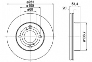 Тормозной диск HELLA PAGID 8DD 355 116-501