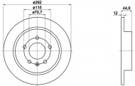 Тормозной диск HELLA PAGID 8DD 355 116-601