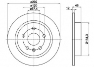 Тормозной диск HELLA PAGID 8DD 355 116-831