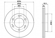 Тормозной диск HELLA PAGID 8DD 355 117-161