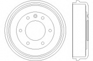 Тормозный барабан HELLA PAGID 8DT 355 300-041