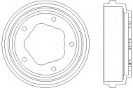 Тормозный барабан HELLA PAGID 8DT 355 300-151