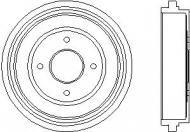 Тормозный барабан HELLA PAGID 8DT 355 300-321