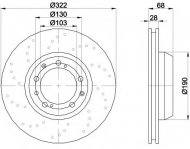 Тормозной диск HELLA PAGID 8DD 355 113-131