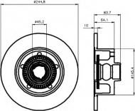 Тормозной диск HELLA PAGID 8DD 355 113-471
