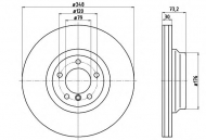Тормозной диск HELLA PAGID 8DD 355 113-521