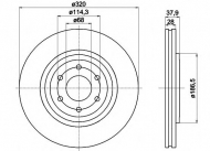 Тормозной диск HELLA PAGID 8DD 355 114-331