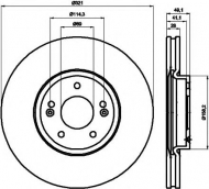 Тормозной диск HELLA PAGID 8DD 355 114-461