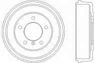 Тормозный барабан HELLA PAGID 8DT 355 301-141