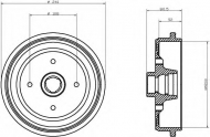Тормозный барабан HELLA PAGID 8DT 355 301-461