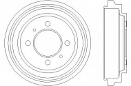 Тормозный барабан HELLA PAGID 8DT 355 301-481