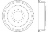 Тормозный барабан HELLA PAGID 8DT 355 301-491