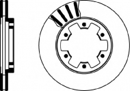 Тормозной диск HELLA PAGID 8DD 355 104-011