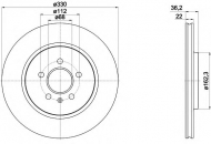 Тормозной диск HELLA PAGID 8DD 355 118-021
