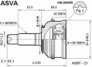 Шарнирный комплект ASVA HN-24A50