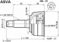 Шарнирный комплект ASVA HN-31