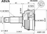 Шарнирный комплект ASVA HN-32A50