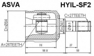 Шарнирный комплект ASVA HYIL-SF2