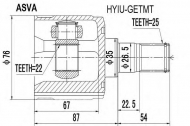 Шарнирный комплект ASVA HYIU-GETMT