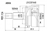 Шарнирный комплект ASVA LR-D3FA48