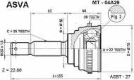 Шарнирный комплект ASVA MT-04A29