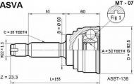 Шарнирный комплект ASVA MT-07