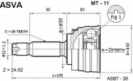 Шарнирный комплект ASVA MT-11
