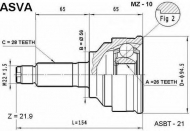 Шарнирный комплект ASVA MZ-10