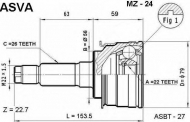 Шарнирный комплект ASVA MZ-24