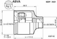 Шарнирный комплект ASVA MZIP-5021