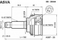 Шарнирный комплект ASVA SB-26A44