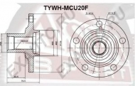 Ступица колеса ASVA TYWH-MCU20F