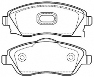 Комплект тормозных колодок ASVA AKD-0361