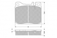 Комплект тормозных колодок PROCODIS FRANCE PF10224