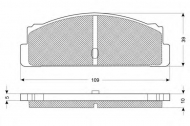 Комплект тормозных колодок PROCODIS FRANCE PF1024