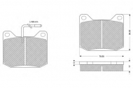 Комплект тормозных колодок PROCODIS FRANCE PF1040