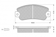 Комплект тормозных колодок PROCODIS FRANCE PF10434