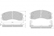 Комплект тормозных колодок PROCODIS FRANCE PF1056